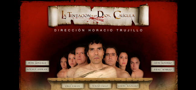 Teatro romano en el Círculo Teatral: La tentación de ser Dios, Calígula.